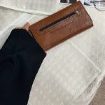 کیف پول و موبایل چرم سه لت مدل عطارد دست دوز با چرم خارجی درجه یک - تصویر 2